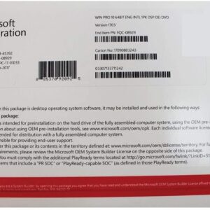 Microsoft Windows 10 Pro Eng 64bit OEM (FQC-08929)