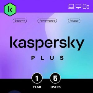 Kaspersky Plus; 5 Devices – 1 Year Licence